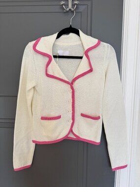 NWT Pink Trim Blazer (Size Small)